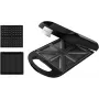 Cecotec Sandwich Maker | Rock'nToast Family 3in1 | 1500 W | Liczba płyt 3 | Czarny