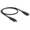 Kabel USB DeLOCK 85532 USB 3.2 Gen 1 0.5m USB C Czarny