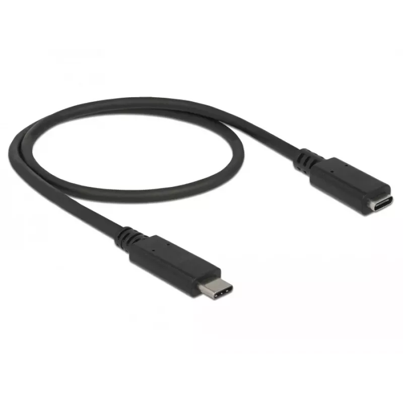 Kabel USB DeLOCK 85532 USB 3.2 Gen 1 0.5m USB C Czarny