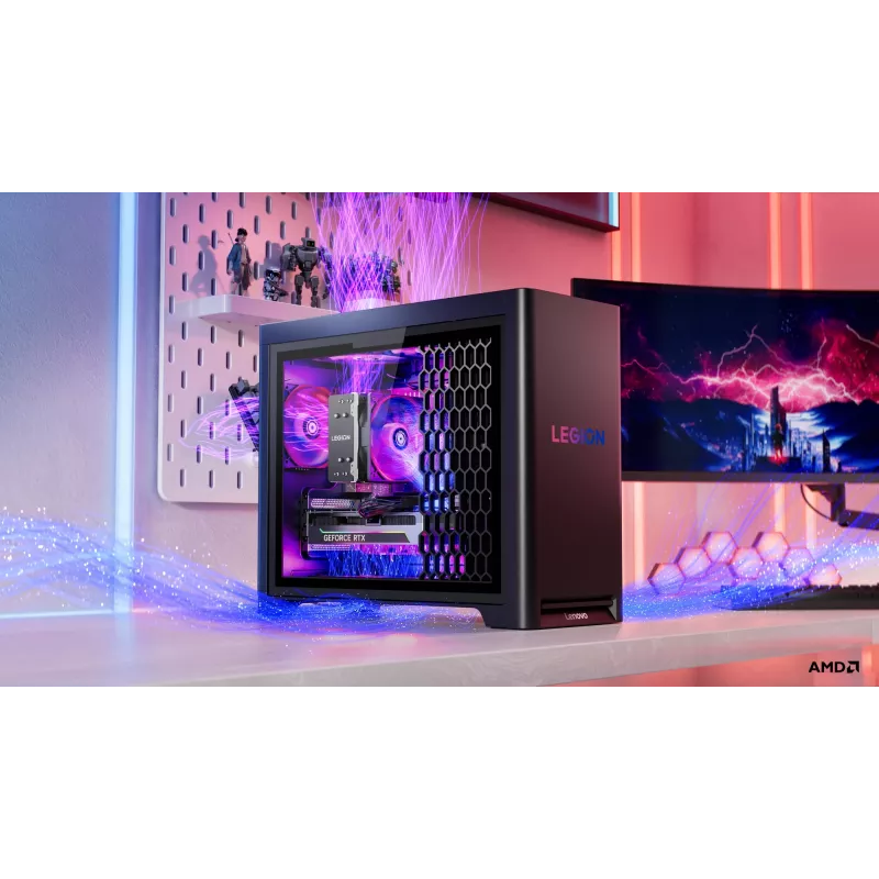 Lenovo Legion | T5 30AGB10 | Desktop | Tower | AMD Ryzen 7 | 7700X | 32 (2x16GB) GB | UDIMM DDR5 | 512 GB | NVIDIA GeForce RTX 5070 | Bez klawiatury | Windows 11 Pro | Gwarancja 24 mies.