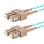 Kabel światłowodowy LOGON AL5SCSC25I/3I OM3 25 m SC–SC 50 µm pełny dupleks Aqua