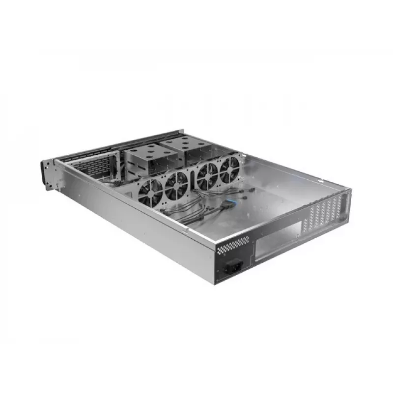 Obudowa rack Lanberg SC01-6502-12B 2U czarna 7 wentylatorów