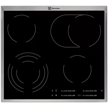 Electrolux EHF46547XK Czarny Built-in Ceramic Hob, 4 zones, touch control