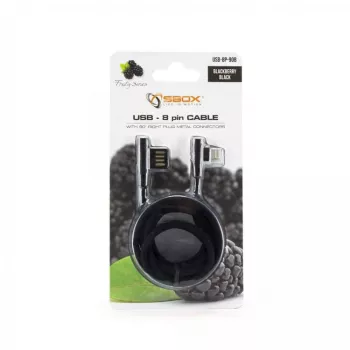Kabel USB 8-pin Sbox USB-8P-90B czarny