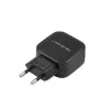 Ładowarka sieciowa QOLTEC 50186 do smartfonów i tabletów, 5 V 3,4 A, 17 W, 2× USB, czarna