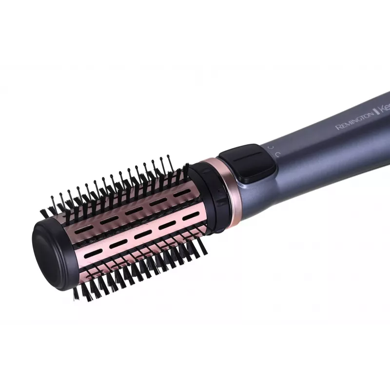 Hot air brush Remington AS8810 — 1000 W, technologia parowa, szczotka 4–5 cm, 2 poziomy temperatury/prędkości, przewód 3 m, opcja bezprzewodowa