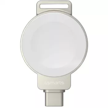 Ładowarka bezprzewodowa 4smarts 541476 do Apple Watch — srebrna