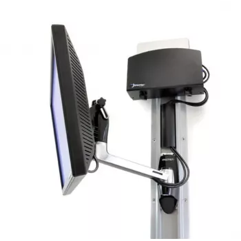Ergotron LX HD uchwyt ścienny Swing Arm - zestaw montażowy (ramię wahadłowe, pokrętło) do telewizora (uchylny i obrotowy) - aluminium - rozmiar ekranu: do 106,7 cm (do 106,70 cm (42)) - akcesoria montażowe