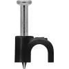 Goobay Zacisk kablowy 4 mm, czarny (64677)