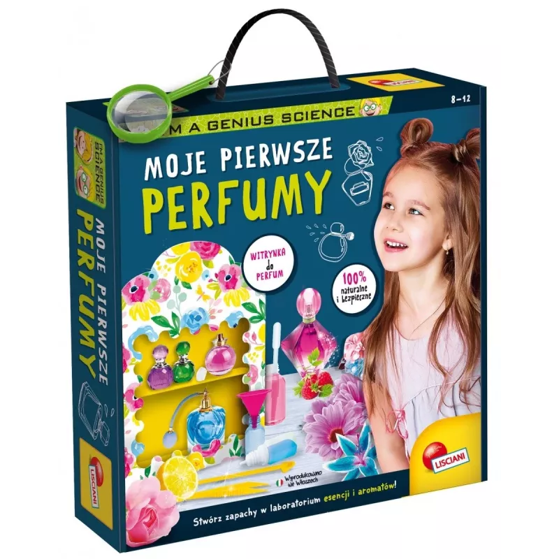 Zestaw edukacyjny Liscianigiochi IM A Genius — Moje Pierwsze Perfumy dla dzieci, bezpieczne tworzenie zapachów