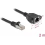 Kabel sieciowy DeLOCK 90776 Czarny 2m Kat.6a S/FTP RJ-45