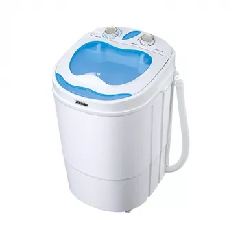 Pralka ładowana od góry Mesko MS 8053 — ładowność 3 kg, 360×370×530 mm, niebieska/biała