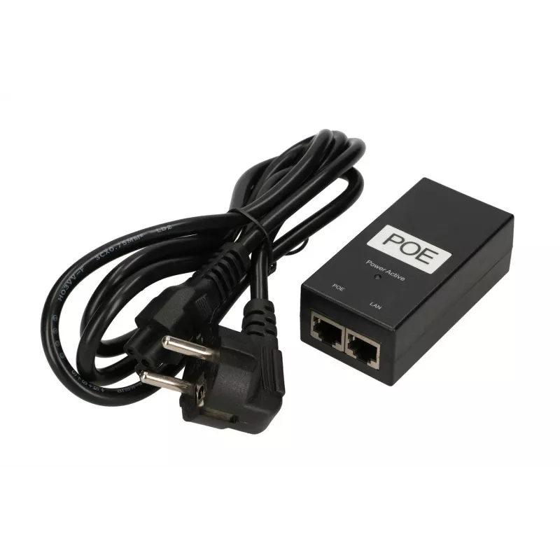 Zasilacz Extralink POE POE-48-24W, 48V, 0,5A, 24W, kabel w zestawie