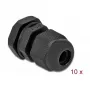 Dławik kablowy DeLOCK 60192 czarny plastikowy 10 szt.
