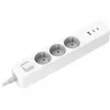 Listwa zasilająca Xiaomi BHR07UKEU — 3 gniazda AC typu F, 250 V, kabel 1,4 m, biała
