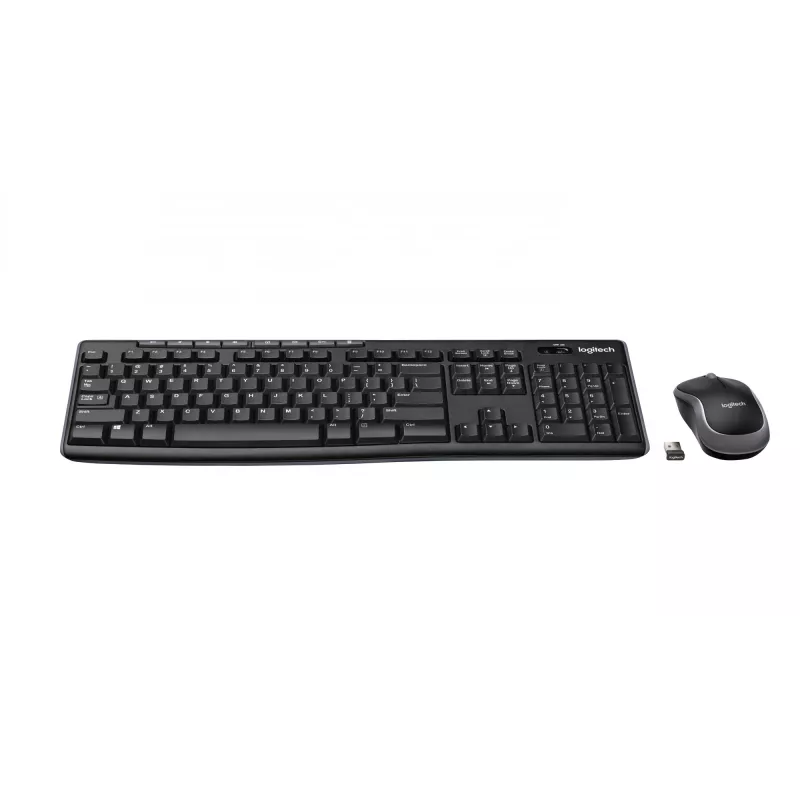 Logitech Wireless Combo MK270 - zestaw klawiatura i mysz - bezprzewodowy - 2,4 GHz - francuski (920-004510)