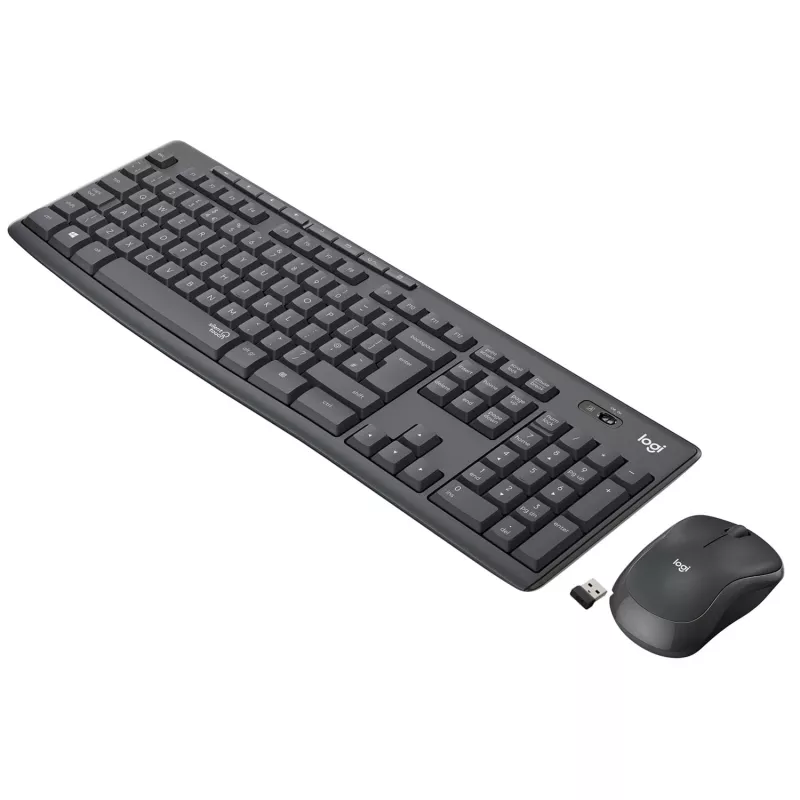 LOGITECH MK295 Bezprzewodowy zestaw cichy GRAPHITE