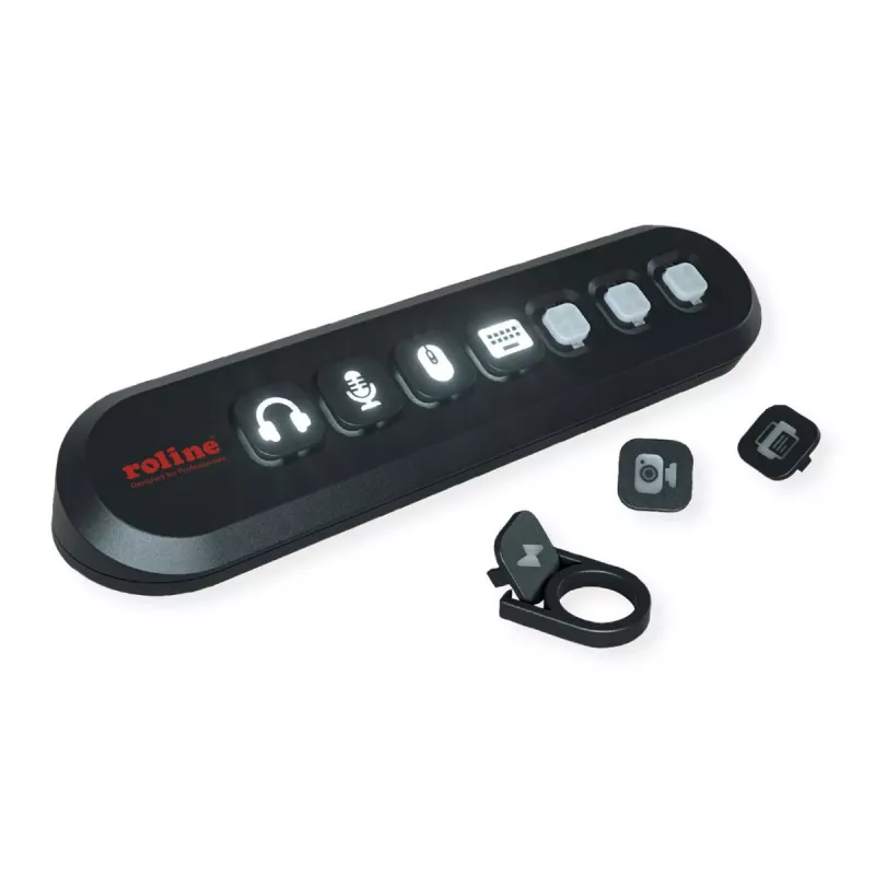 ROLINE USB 3.2 Gen 1 Hub, 7-portowy, wymienne przyciski, kabel złącza typu A