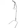 Wysięgnik przyłóżkowy MDH LIFT ROUND POLE z regulacją wysokości — stalowy, jasnoszary, montowany do podłogi, szer. 73 cm, gł. 71 cm, wys. 196 mm
