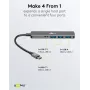 Goobay cienki 4-Port USB-Hub USB-C to/USB-A 5 Gbit/s - -Plug USB 3.2> (79158)