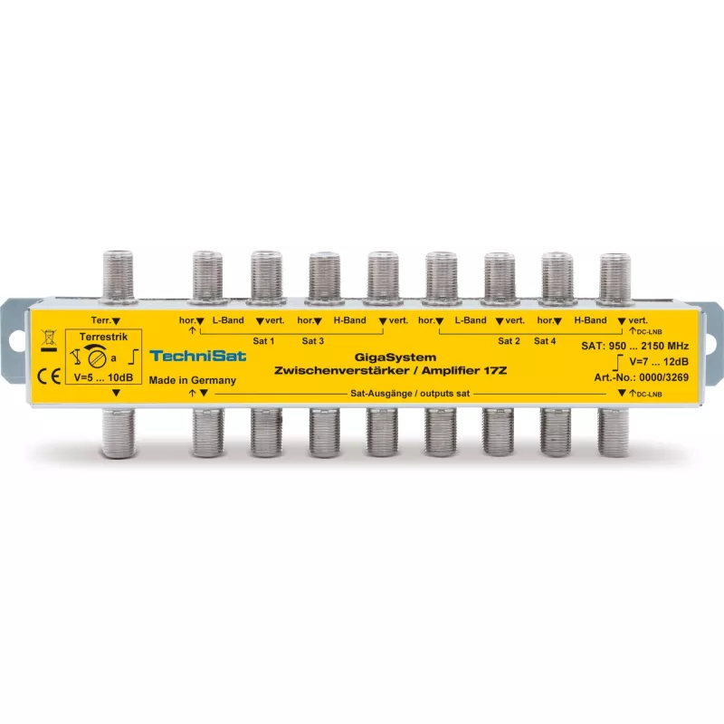 Wzmacniacz pośredniczący TECHNISAT 17Z srebrny model 0000/3269