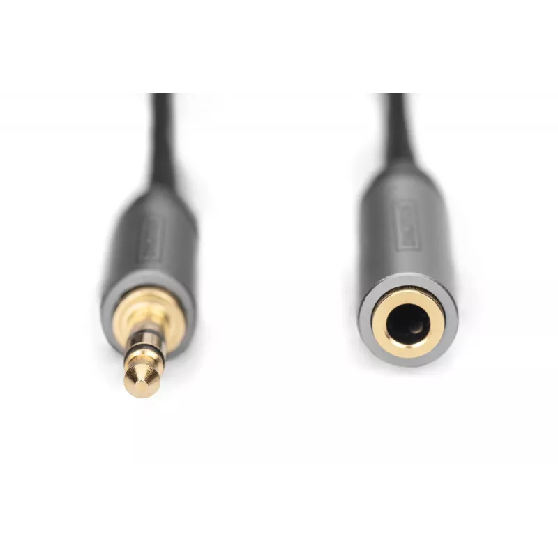 Digitus Audio Extension kabel 3.5mm jack to 3.5mm socket 1.8m Czarny