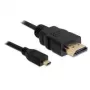 Kabel HDMI DeLOCK 2 m Typ A na Typ D Czarny