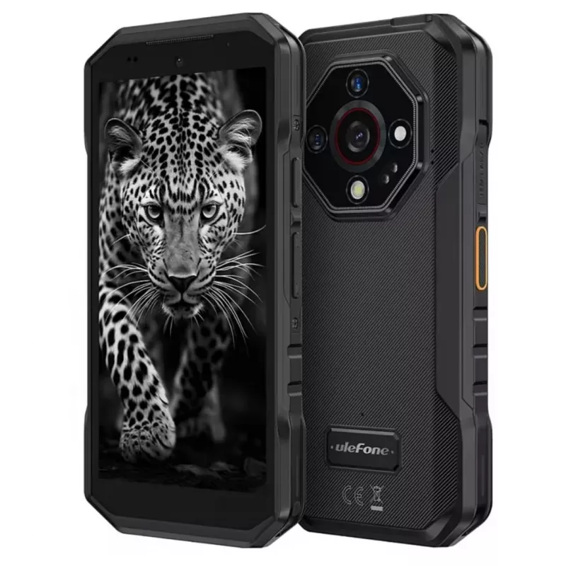 Smartfon UleFone Armor X32 — 5,65 cala (14,3 cm), Android 14, 6 GB RAM, 128 GB, potrójny aparat 48 MP, 5500 mAh, IP68/IP69K, Dual SIM, Czarny