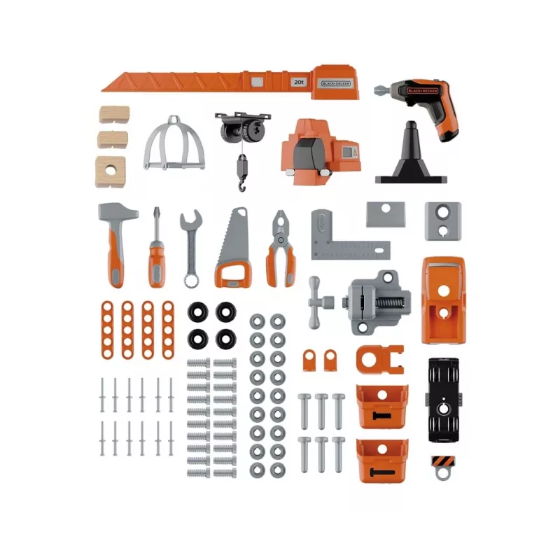 Zestaw narzędzi warsztatowych dla dzieci SMOBY Bricolo Builder 7600360741 – zestaw konstrukcyjny do zabawy w role