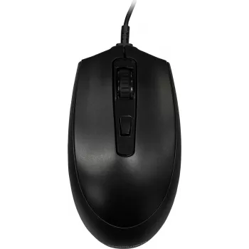 Przewodowa mysz USB LC-Power LC-M721B — czarna, optyczna, ergonomiczna konstrukcja