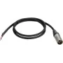 Kabel DMX 3-pin PSSO 30227838 z 3-pinowym złączem męskim i otwartymi końcówkami kabla