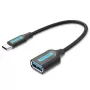 Kabel Vention USB 3.1 (Gen 1) typu C wtyk na A gniazdo OTG 0,15 m czarny PVC