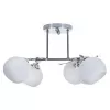 Klasyczna lampa sufitowa wisząca chandelier Activejet IRMA nikiel 5xE27 do salonu