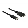 Kabel USB DeLOCK 1m USB 3.1 USB 3.2 Gen 2 USB C Micro-USB B Czarny