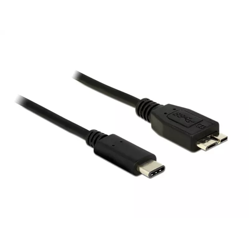 Kabel USB DeLOCK 1m USB 3.1 USB 3.2 Gen 2 USB C Micro-USB B Czarny