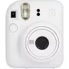 Aparat natychmiastowy Fujifilm Instax Mini 12 biały — odbitki 86×54 mm, ogniskowa 60 mm, bateria AA
