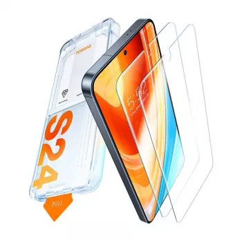 Szkło hartowane ochronne na ekran Torras do Samsung S24+ — twardość 9H, odporne na zarysowania