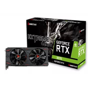 Karta graficzna BIOSTAR GeForce RTX 3070 8 GB GDDR6, 256-bit, PCIe 4.0