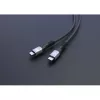 Kabel Manhattan Fast USB-C do USB-C (240 W), 1 m, ładowanie laptopa 240 W + szybkie przesyłanie danych i obrazu, współpracuje ze WSZYSTKIMI laptopami (wymagana dodatkowa ładowarka ścienna USB-C 240 W), ultraszybkie transfery 40 Gb/s, czarny, 3-letnia gwarancja