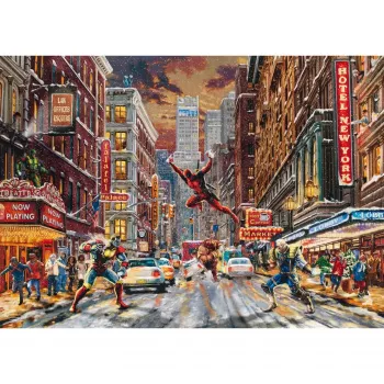 Thomas Kinkade Studios: Marvel - Deadpool, Snow Day, Puzzle 1000 elementów