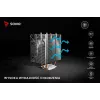 Chłodzenie procesora SAVIO SAVGCOFROSTX2 120 mm czarny, 2 rurki cieplne, 800–1800 RPM, 4‑pin