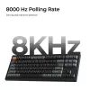 Klawiatura mechaniczna Keychron V3 Ultra 8K — QWERTY, Bluetooth i przewodowa, RGB, czarna