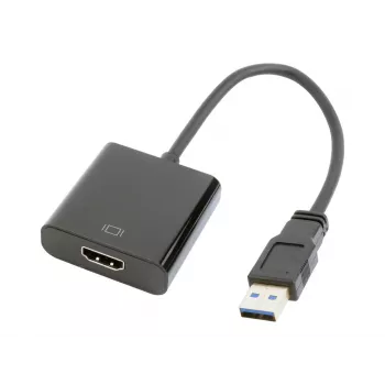 Karta graficzna USB GEMBIRD A-USB3-HDMI-02, wyjście HDMI, do 1920x1080, czarna, 36 g