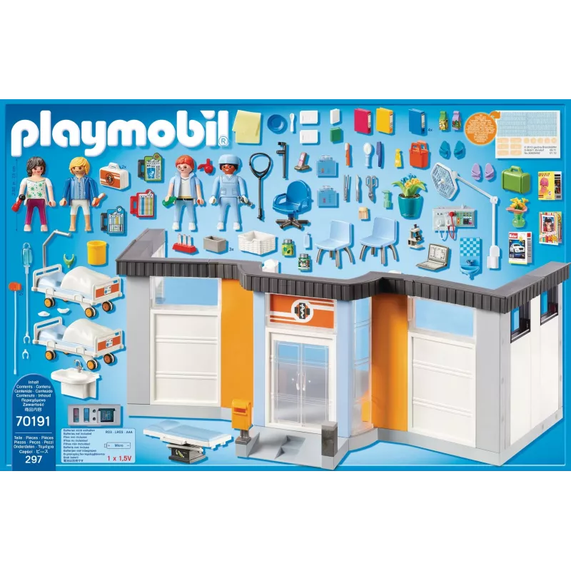 Figurka Playmobil 70191 Umeblowane Skrzydło Szpitalne 297 elementów
