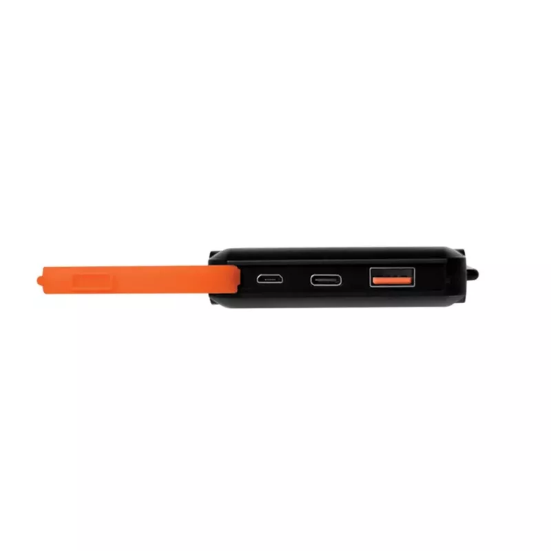 Logilink - Powerbank solarny - latarka - Li-Pol - 10000 mAh - 18 W - 3 A - PD 2.0, QC 3.0, Ultra Fast Charge - 2 porty wyjściowe (USB Type A, 24-pin USB-C) - kabel USB (PA027