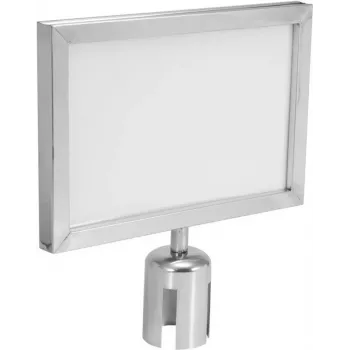 EUROLITE Hinweisschild for Barrier 317×215 mm srebrny