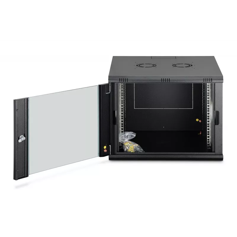 Szafa sieciowa naścienna DIGITUS Dynamic-N 9U 19 cali 600x600 mm, IP20, zamek na klucz, niezmontowana
