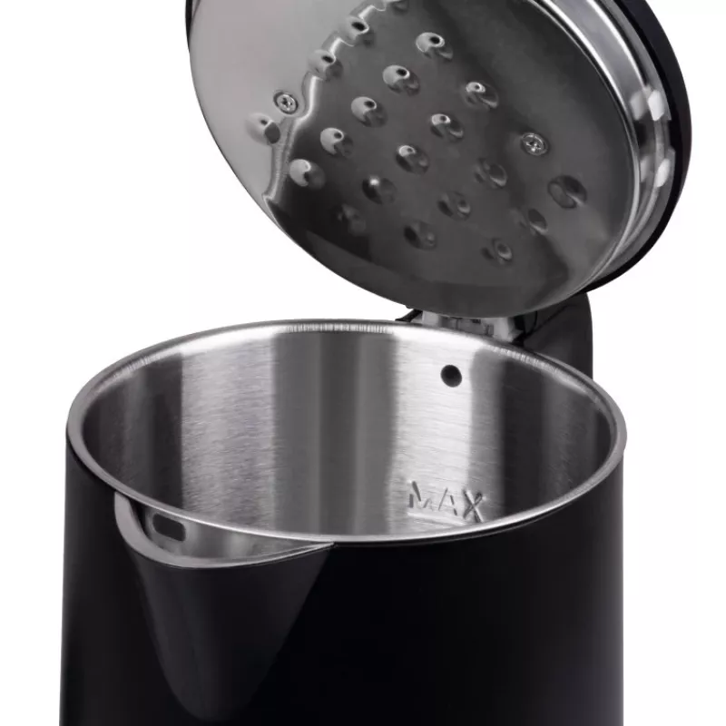 Czajnik IDEAL 1,7 l, korpus stalowy, moc 1500 W, czarny