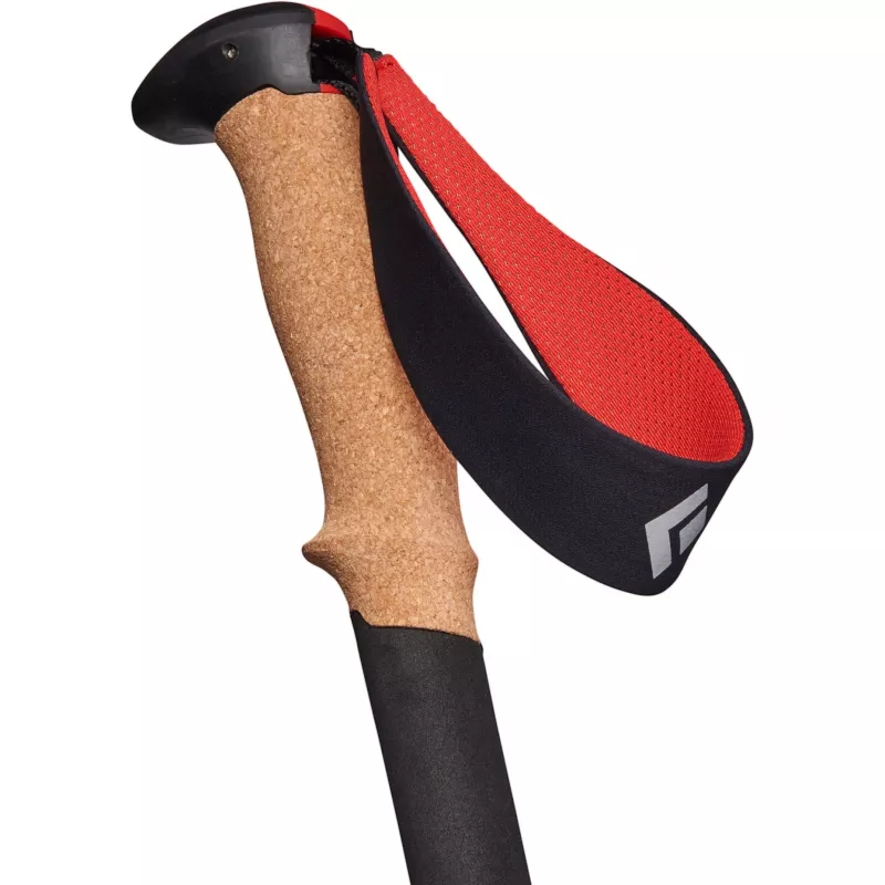 Kijki trekkingowe Pursuit FLZ M/L, Fitness Device czarny/czerwony, 1 para, 125-140 cm