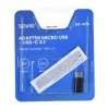Savio AK-31 / B adapter interfejsu/kobiety do kabla Micro USB USB 3.1 Type C czarny